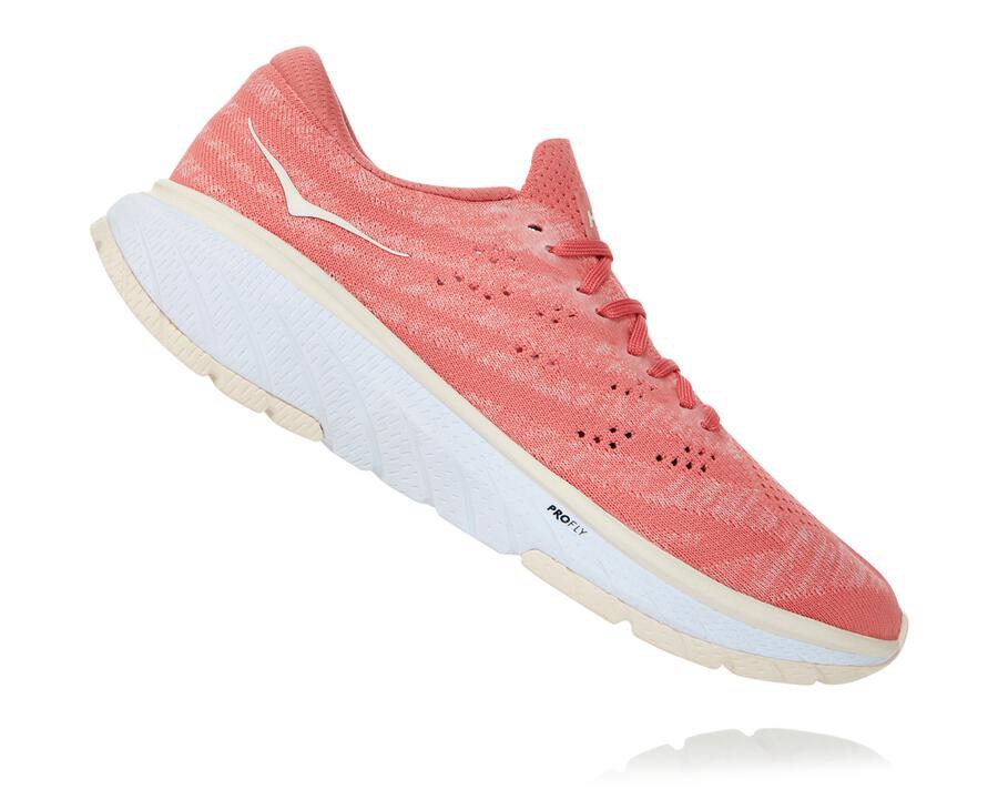 Hoka One One Loopschoenen Dames - Cavu 3 - Oranje/Wit - BO0695871